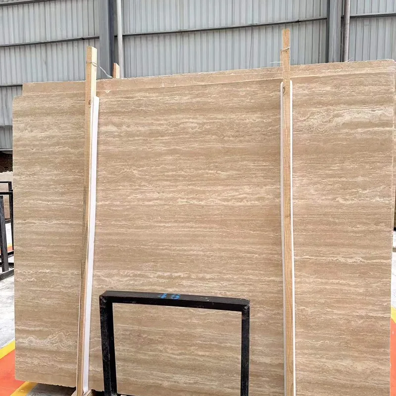 Dalles de travertin beige