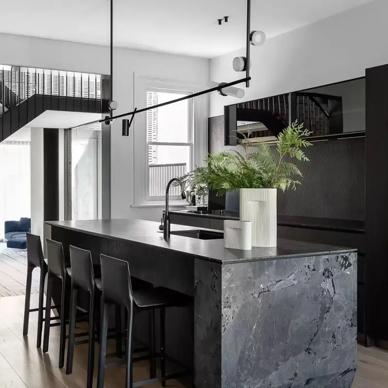 Dalle de quartzite en diamant noir